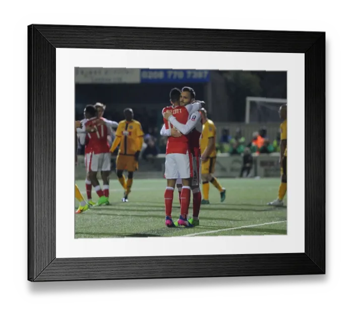 Framed Print : Theo Walcott's Brace: Arsenal's Emirates FA Cup Victory over Sutton United
