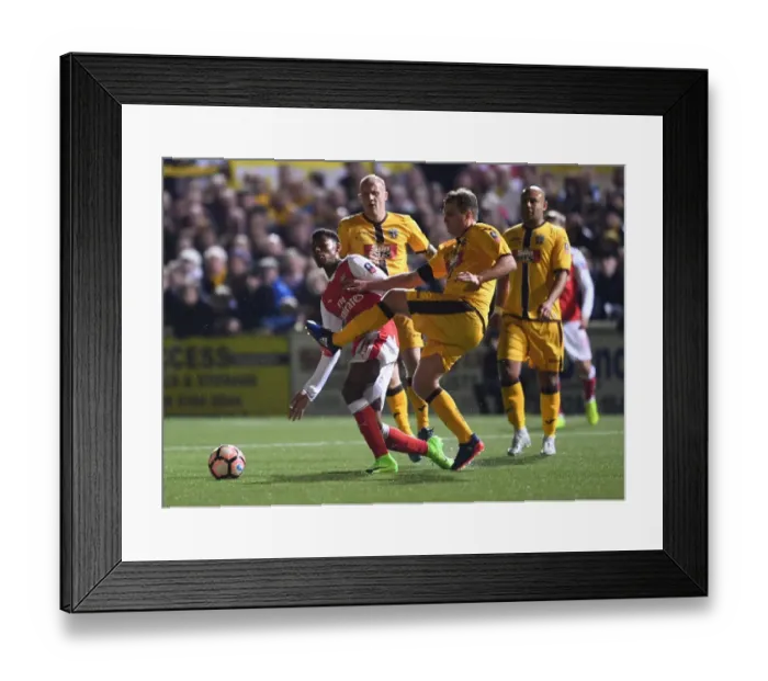 Framed Print : The Emirates FA Cup Fifth Round Battle: Sutton United vs. Arsenal