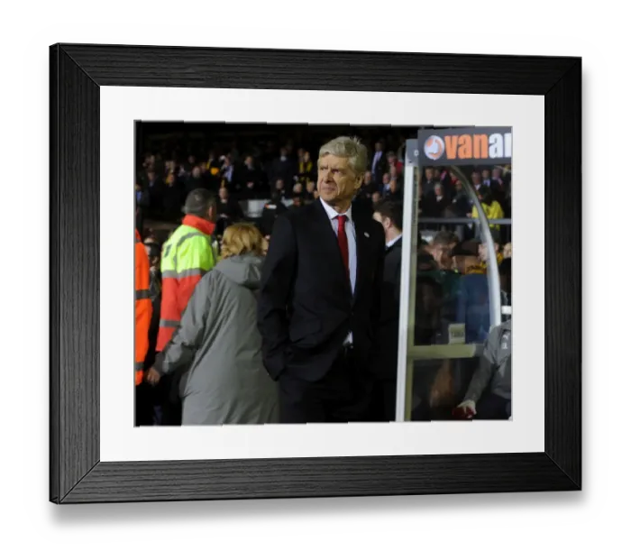 Framed Print : Arsene Wenger at Sutton United: Arsenal's FA Cup Fifth Round Challenge Framed Print : Arsene Wenger at Sutton United: Arsenal's FA Cup Fifth Round Challenge