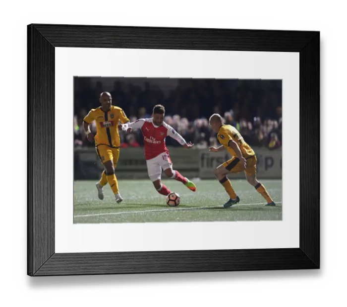 Framed Print : Arsenal's Battle at Sutton United: The Emirates FA Cup Fifth Round Clash