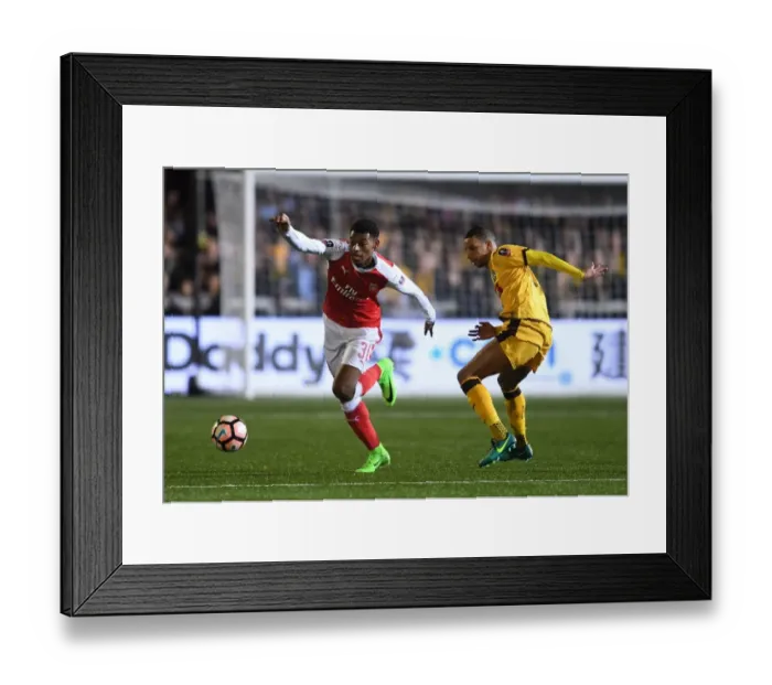 Framed Print : Sutton United vs. Arsenal: The FA Cup Fifth Round Battle