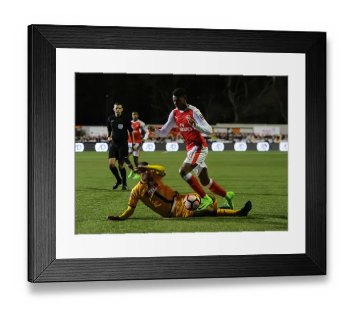 Framed Print : The Emirates FA Cup Fifth Round Battle: Sutton United vs. Arsenal - Underdogs vs. Giants