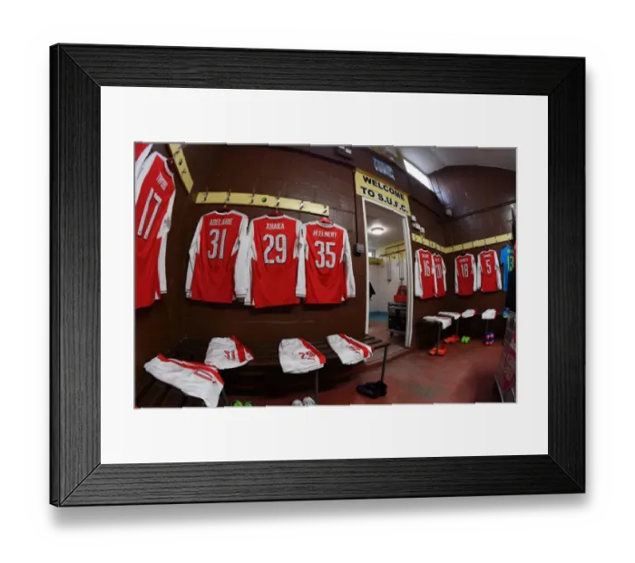 Framed Print : A Glimpse into Arsenal's FA Cup Preparation: The Unseen Sutton United Dressing Room Framed Print : A Glimpse into Arsenal's FA Cup Preparation: The Unseen Sutton United Dressing Room
