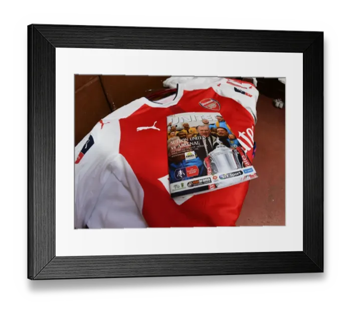 Framed Print : Sutton United vs Arsenal: The Emirates FA Cup Fifth Round Showdown Framed Print : Sutton United vs Arsenal: The Emirates FA Cup Fifth Round Showdown