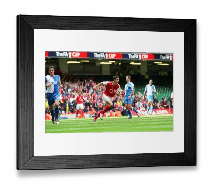 Framed Print : (Arsenal) (Rovers). Arsenal 3: 0 Blackburn Rovers. FA Cup Semi Final