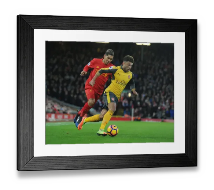 Framed Print : Oxlade-Chamberlain Breaks Past Firmino: Liverpool vs. Arsenal, Premier League 2016-17 Framed Print : Oxlade-Chamberlain Breaks Past Firmino: Liverpool vs. Arsenal, Premier League 2016-17