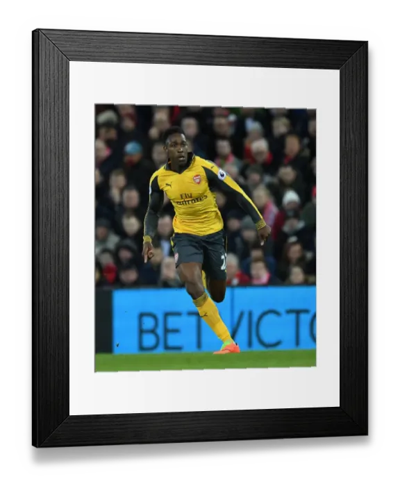 Framed Print : Danny Welbeck in Action: Liverpool vs. Arsenal, Premier League 2016-17
