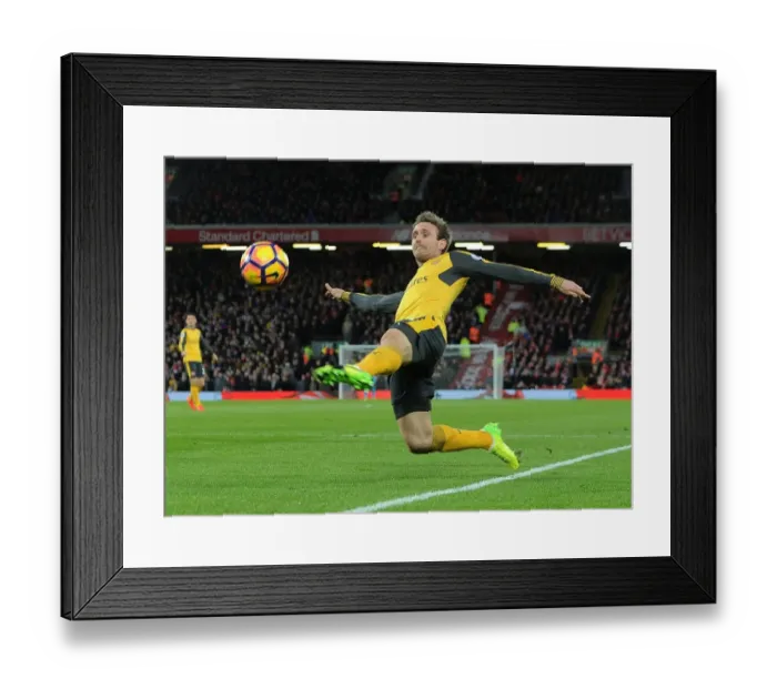 Framed Print : Nacho Monreal in Action: Liverpool vs Arsenal, Premier League 2016-17 Framed Print : Nacho Monreal in Action: Liverpool vs Arsenal, Premier League 2016-17