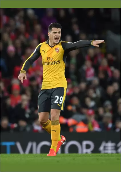 Granit Xhaka: Arsenal Star in Action at Anfield - Premier League 2016-17: Liverpool vs. Arsenal
