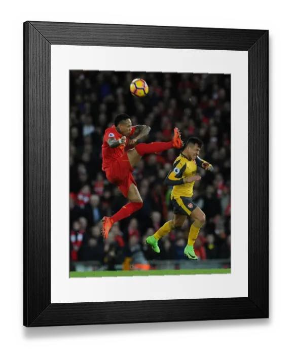 Framed Print : Sanchez vs. Clyne: A Premier League Clash at Anfield Framed Print : Sanchez vs. Clyne: A Premier League Clash at Anfield