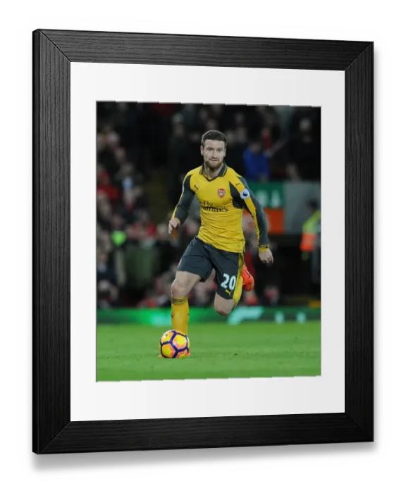 Framed Print : Mustafi's Battle: Arsenal vs. Liverpool, Premier League 2016-17 Framed Print : Mustafi's Battle: Arsenal vs. Liverpool, Premier League 2016-17
