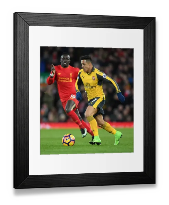 Framed Print : Intense Face-Off: Alexis Sanchez vs. Liverpool (2016-17) - Premier League Clash Framed Print : Intense Face-Off: Alexis Sanchez vs. Liverpool (2016-17) - Premier League Clash