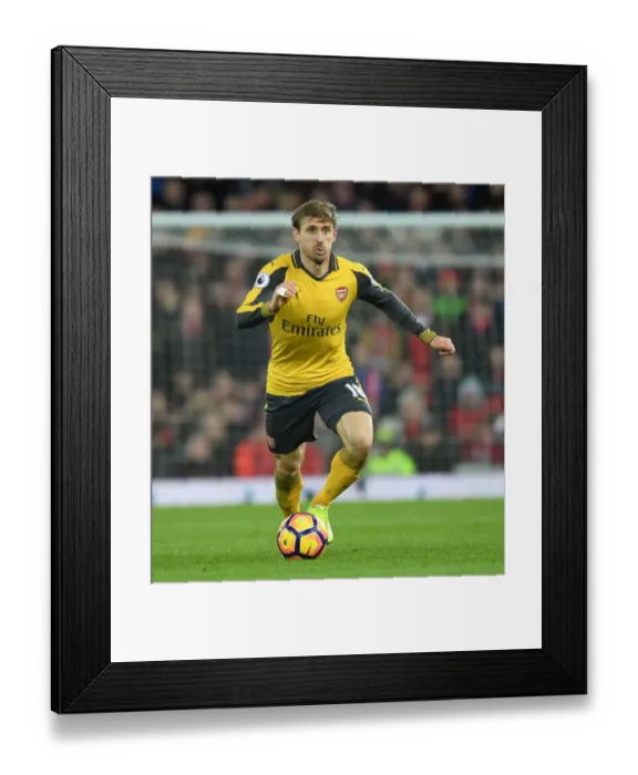 Framed Print : Nacho Monreal in Action: Liverpool vs. Arsenal, Premier League 2016-17
