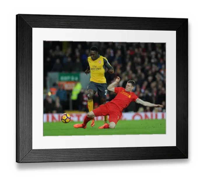 Framed Print : Clash at Anfield: Welbeck vs. Milner - Premier League 2016-17: Intense Battle between Arsenal's Welbeck and Liverpool's Milner Framed Print : Clash at Anfield: Welbeck vs. Milner - Premier League 2016-17: Intense Battle between Arsenal's Welbeck and Liverpool's Milner
