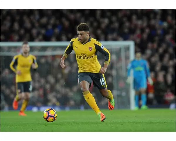 Arsenal's Alex Oxlade-Chamberlain Faces Off Against Liverpool at Anfield (Premier League 2016-17)