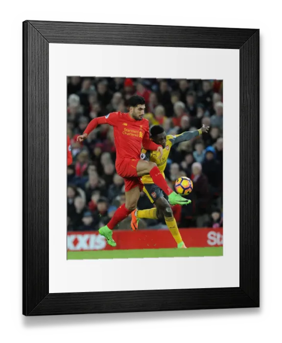 Framed Print : Premier League Showdown: Liverpool vs. Arsenal - Battle at Anfield, March 2017