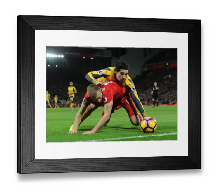 Framed Print : Clash at Anfield: Hector Bellerin vs Ragnar Klavan - Premier League Showdown, 2016-17 Framed Print : Clash at Anfield: Hector Bellerin vs Ragnar Klavan - Premier League Showdown, 2016-17