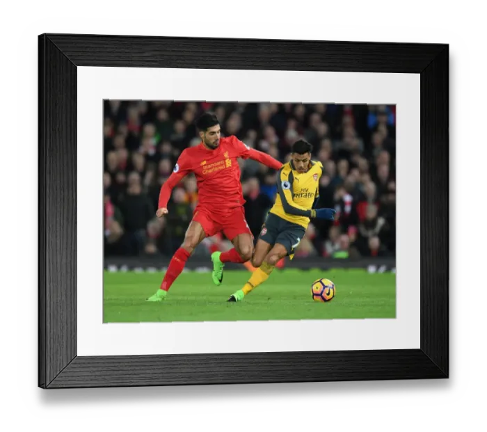Framed Print : Alexis Sanchez Outsmarts Emre Can: Thrilling Premier League Showdown Between Arsenal and Liverpool (2016-17) Framed Print : Alexis Sanchez Outsmarts Emre Can: Thrilling Premier League Showdown Between Arsenal and Liverpool (2016-17)