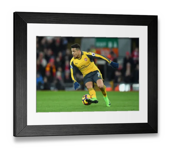 Framed Print : Clash of Stars: Alexis Sanchez vs. Liverpool at Anfield - Premier League 2016-17 Framed Print : Clash of Stars: Alexis Sanchez vs. Liverpool at Anfield - Premier League 2016-17