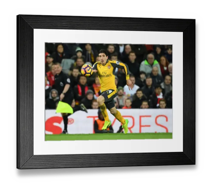 Framed Print : Hector Bellerin at Anfield: Liverpool vs Arsenal, Premier League 2016-17