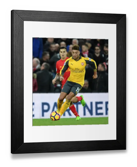 Framed Print : Intense Rivalry: Oxlade-Chamberlain vs. Liverpool (2016-17) - The Battle at Anfield Framed Print : Intense Rivalry: Oxlade-Chamberlain vs. Liverpool (2016-17) - The Battle at Anfield