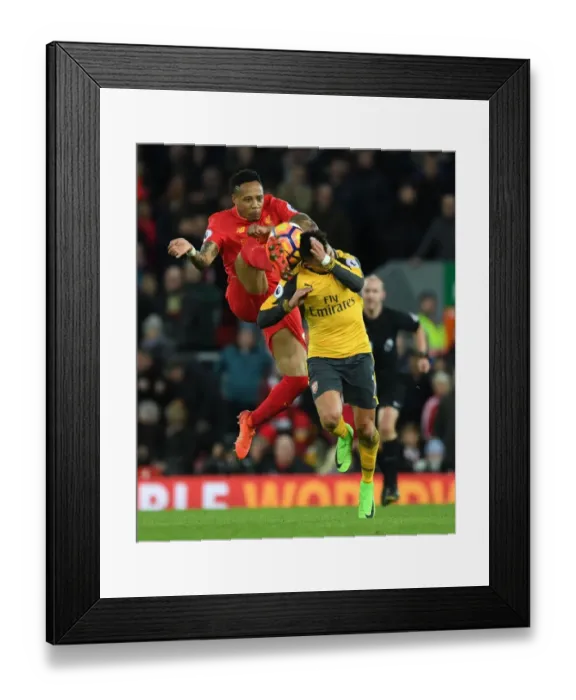Framed Print : Clash at Anfield: Liverpool vs. Arsenal, Premier League Showdown - Alexis Sanchez vs. Nathaniel Clyne Framed Print : Clash at Anfield: Liverpool vs. Arsenal, Premier League Showdown - Alexis Sanchez vs. Nathaniel Clyne