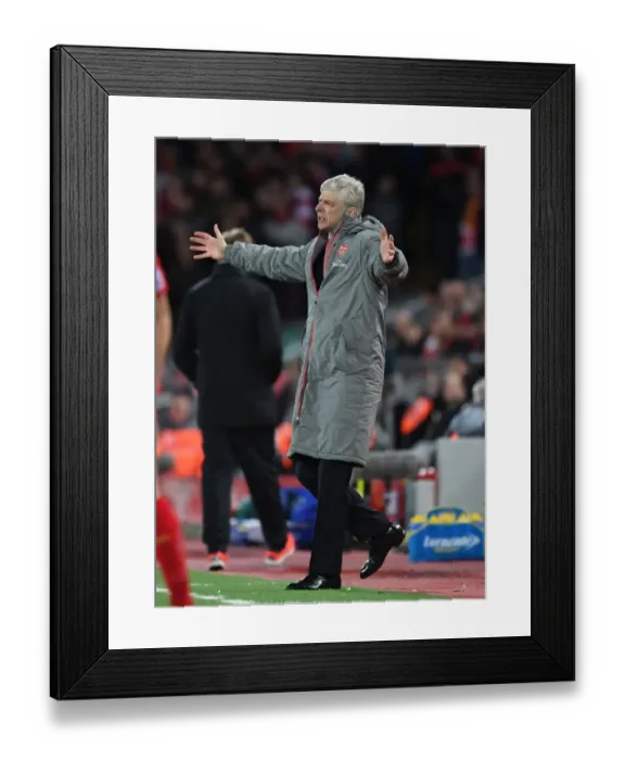 Framed Print : Arsene Wenger at Anfield: A Premier League Showdown between Liverpool and Arsenal, 2016-17 Framed Print : Arsene Wenger at Anfield: A Premier League Showdown between Liverpool and Arsenal, 2016-17