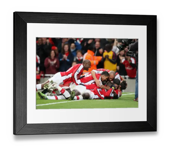 Framed Print : Adebayor's Hat-Trick: Arsenal's Dramatic 4-4 Comeback vs. Tottenham, 2008 Framed Print : Adebayor's Hat-Trick: Arsenal's Dramatic 4-4 Comeback vs. Tottenham, 2008