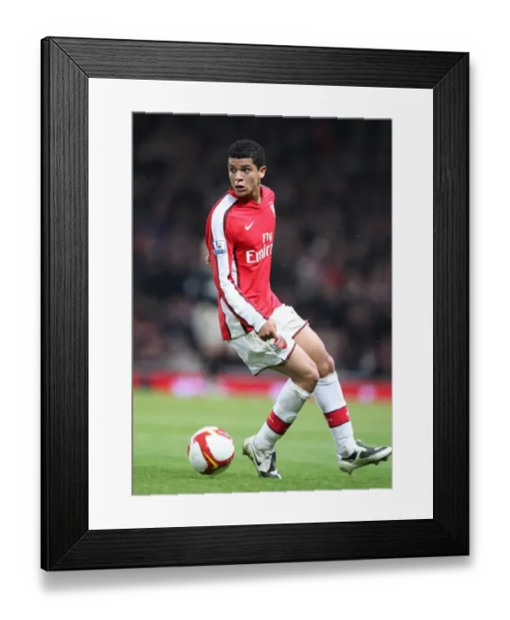 Framed Print : Denilson's Unforgettable Performance: Arsenal vs. Tottenham Hotspur's Thrilling 4-4 Draw, October 2008