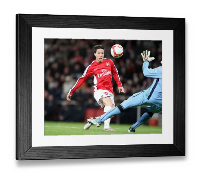 Framed Print : Nasri's Chip: Arsenal's Dramatic Equalizer Against Tottenham, 4-4