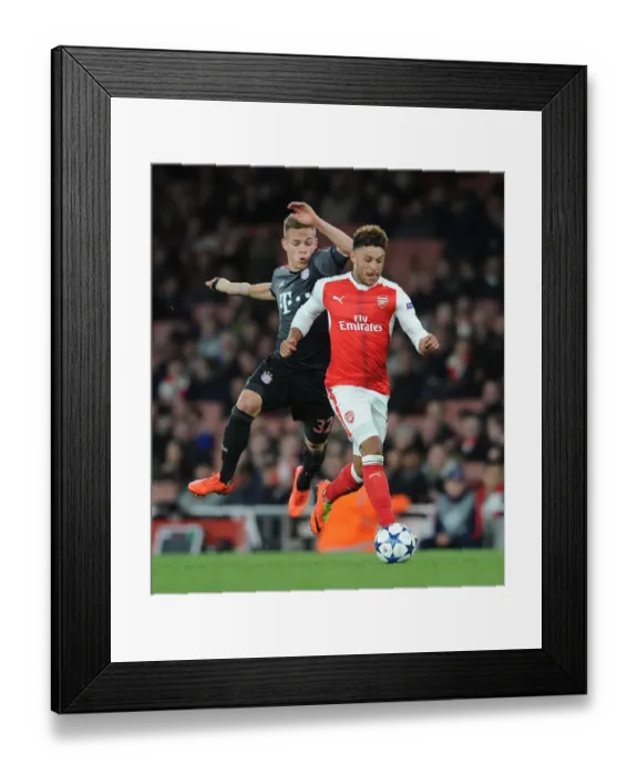 Framed Print : Arsenal vs Bayern Munich: Oxlade-Chamberlain vs Kimmich Clash in Champions League Showdown Framed Print : Arsenal vs Bayern Munich: Oxlade-Chamberlain vs Kimmich Clash in Champions League Showdown