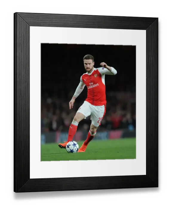 Framed Print : Mustafi's Unyielding Performance: Arsenal vs. Bayern Munich UCL Showdown at Emirates Stadium