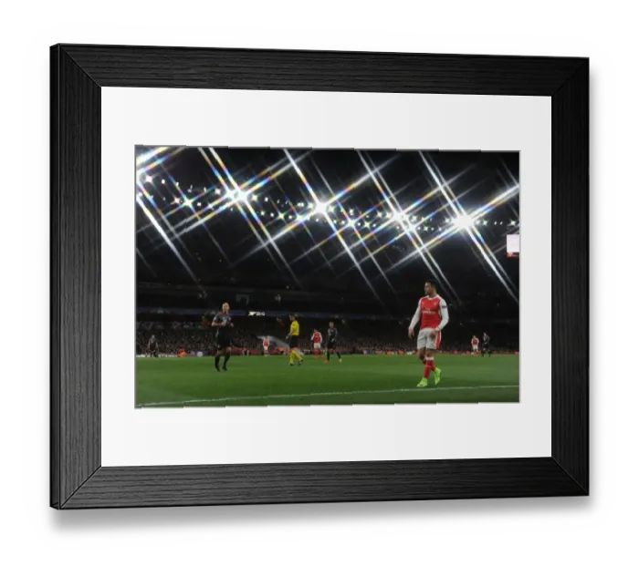 Framed Print : Arsenal FC vs. FC Bayern Munich: Alexis Sanchez in Action during the Intense UCL Showdown at Emirates Stadium Framed Print : Arsenal FC vs. FC Bayern Munich: Alexis Sanchez in Action during the Intense UCL Showdown at Emirates Stadium