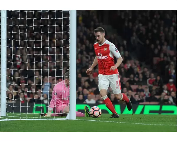 Aaron Ramsey Scores Fifth Goal: Arsenal vs. Lincoln City - Emirates FA Cup Quarter-Final