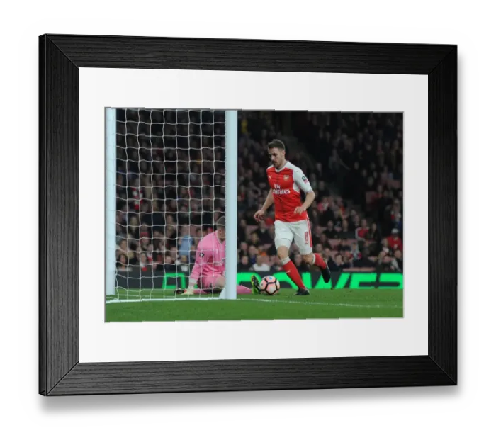 Framed Print : Aaron Ramsey Scores Fifth Goal: Arsenal vs. Lincoln City - Emirates FA Cup Quarter-Final Framed Print : Aaron Ramsey Scores Fifth Goal: Arsenal vs. Lincoln City - Emirates FA Cup Quarter-Final