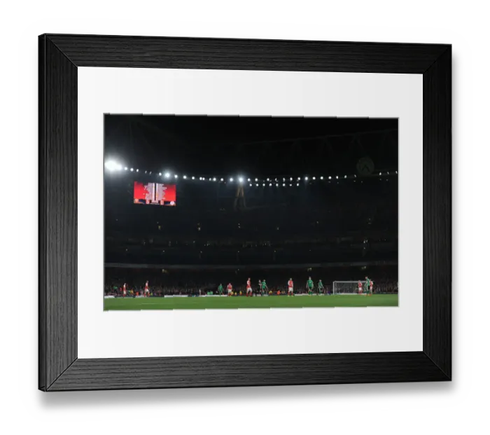 Framed Print : Arsenal vs. Lincoln City: Emirates FA Cup Quarterfinal at the Emirates Stadium