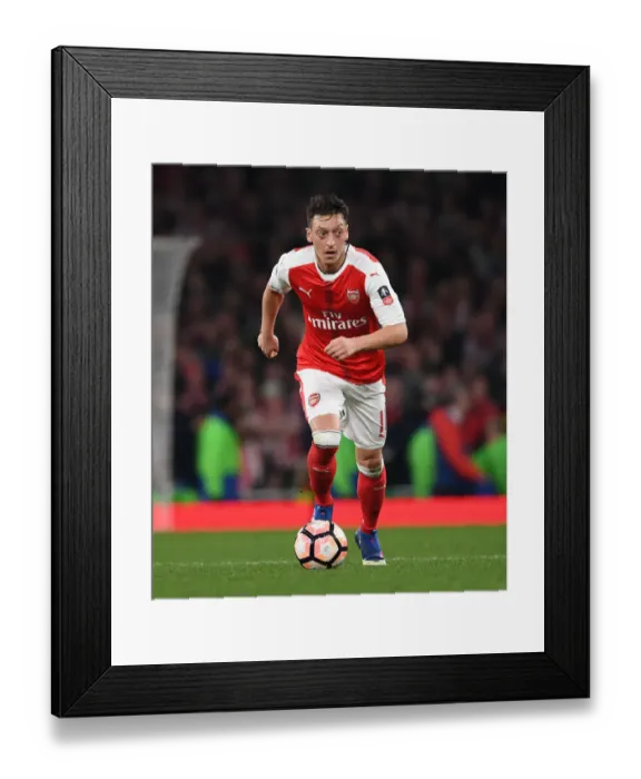 Framed Print : Mesut Ozil: Arsenal's Brilliant Performance at FA Cup Quarter-Final vs. Lincoln City