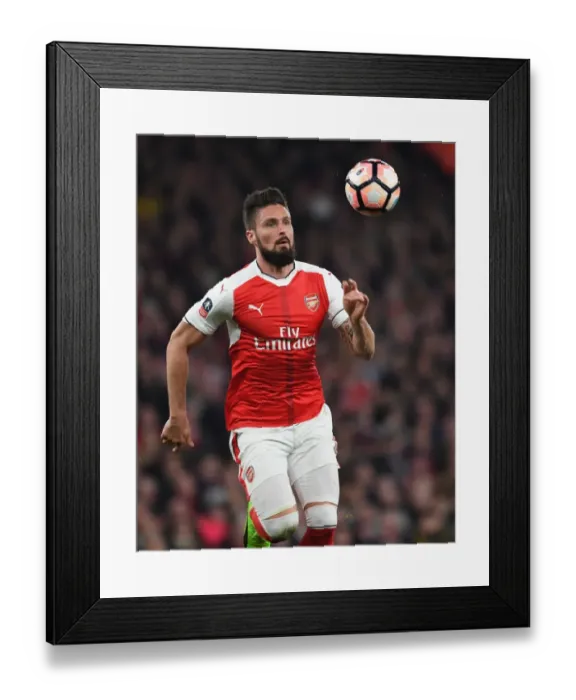 Framed Print : Arsenal's Olivier Giroud in Action: FA Cup Quarter-Final Battle against Lincoln City Framed Print : Arsenal's Olivier Giroud in Action: FA Cup Quarter-Final Battle against Lincoln City