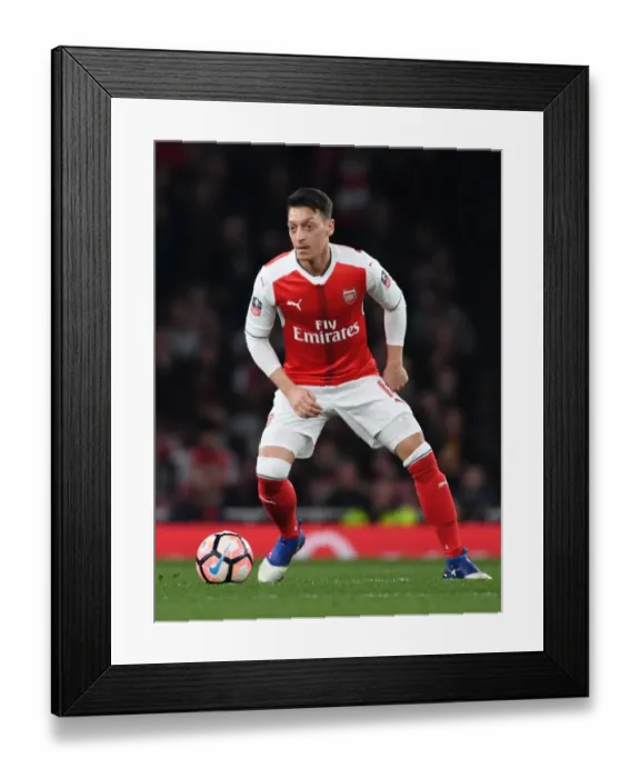 Framed Print : Mesut Ozil's Brilliant Performance: Arsenal's FA Cup Quarter-Final Victory over Lincoln City