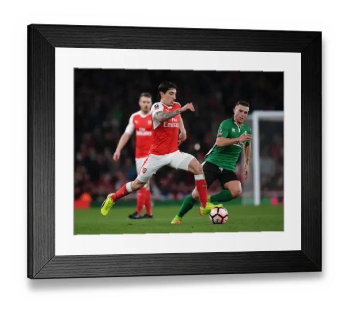 Framed Print : Hector Bellerin: Arsenal's Unstoppable Force in FA Cup Action Framed Print : Hector Bellerin: Arsenal's Unstoppable Force in FA Cup Action