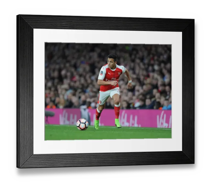 Framed Print : Alexis Sanchez: Arsenal's Star Forward Shines in FA Cup Quarter-Final vs. Lincoln City Framed Print : Alexis Sanchez: Arsenal's Star Forward Shines in FA Cup Quarter-Final vs. Lincoln City