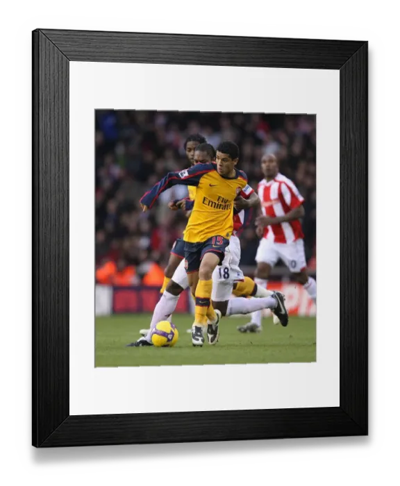 Framed Print : Denilson (Arsenal) Salif Diao (Stoke) Framed Print : Denilson (Arsenal) Salif Diao (Stoke)
