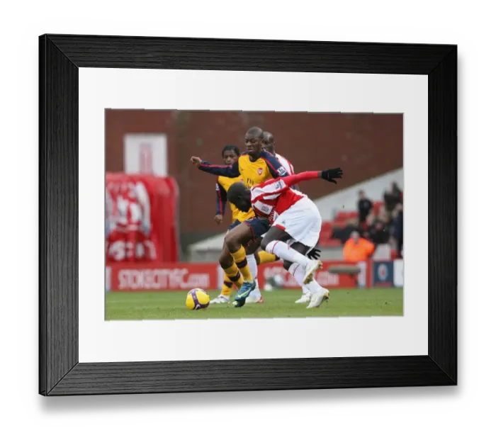 Framed Print : Abu Diaby (Arsenal) Amdy Faye (Stoke) Framed Print : Abu Diaby (Arsenal) Amdy Faye (Stoke)