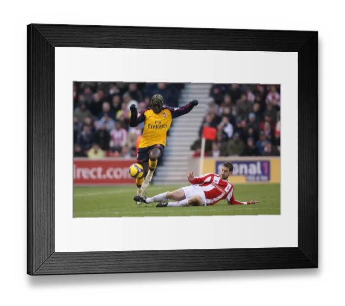 Framed Print : Bacary Sagna's Devastating Injury: Arsenal's Triumph Over Stoke, 2008 (2-1) Framed Print : Bacary Sagna's Devastating Injury: Arsenal's Triumph Over Stoke, 2008 (2-1)