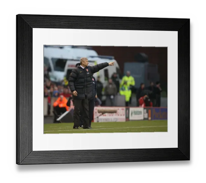 Framed Print : Wenger's Victory: Arsenal 2-1 Stoke, Premier League, 2008