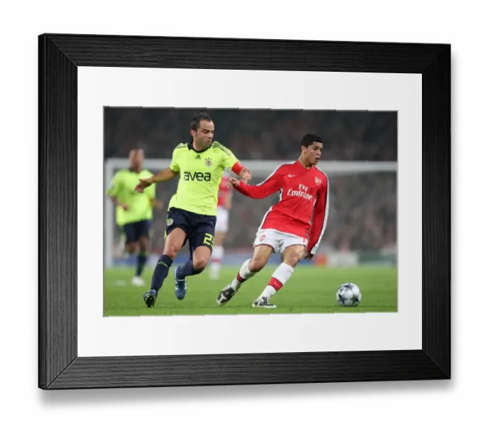 Framed Print : Denilson (Arsenal) Semih Senturk (Fenerbahce) Framed Print : Denilson (Arsenal) Semih Senturk (Fenerbahce)
