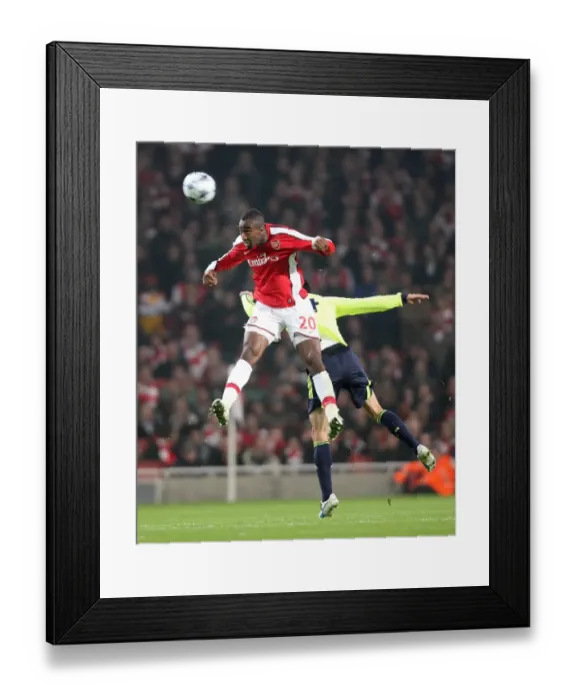 Framed Print : Johan Djourou (Arsenal) Daniel Guiza (Fenerbahce)