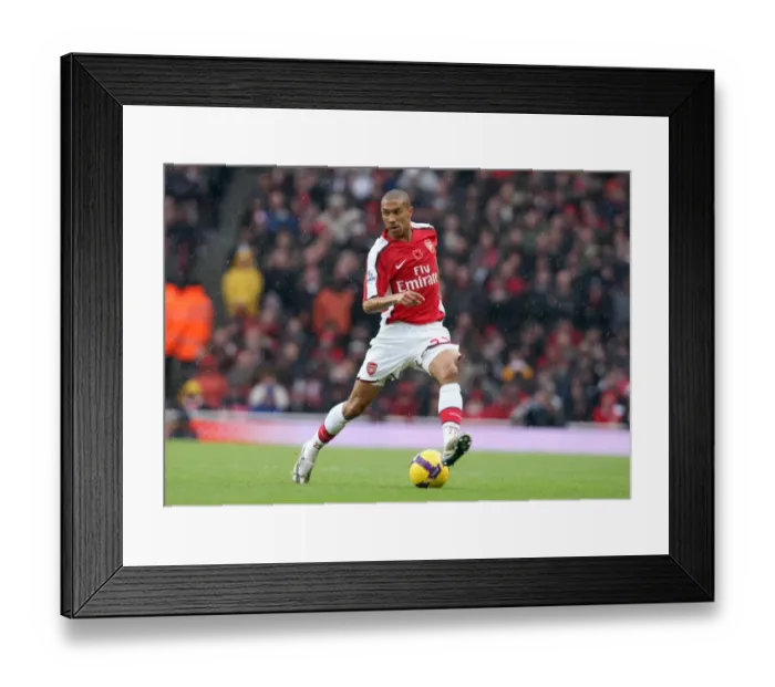 Framed Print : Gael Clichy: Arsenal's Hero in a 2:1 Victory over Manchester United, Barclays Premier League, Emirates Stadium, 8 / 11 / 08