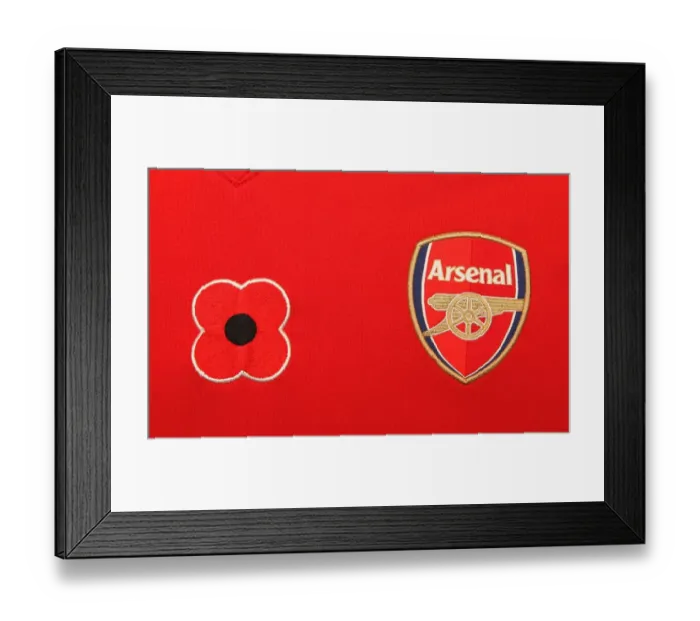 Framed Print : Arsenal's Poppy Pride: 2-1 Victory Over Manchester United, Barclays Premier League, Emirates Stadium, London, 2008