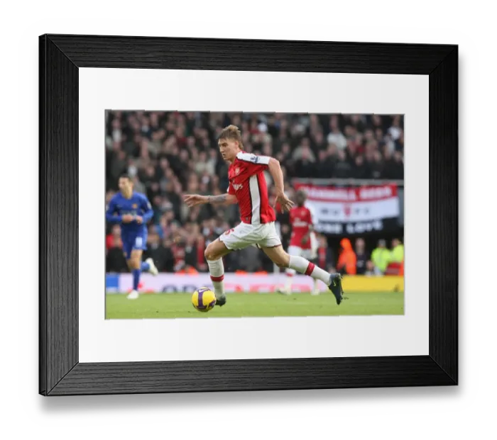 Framed Print : Bendtner's Strike: Arsenal's 2-1 Victory Over Manchester United, 2008 Framed Print : Bendtner's Strike: Arsenal's 2-1 Victory Over Manchester United, 2008